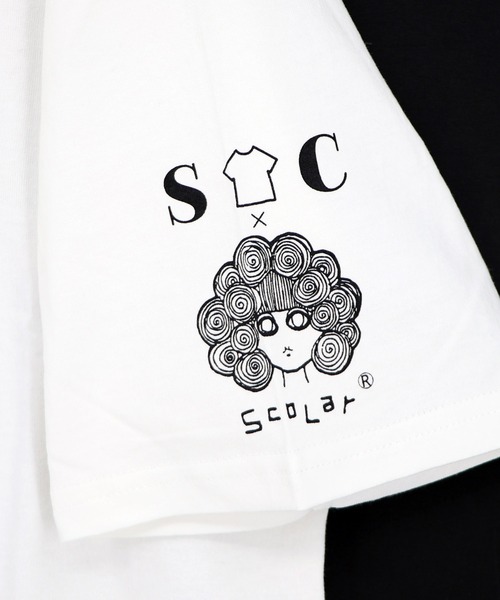 ScoLar(スカラー)の「162679:【イラスト募集】頭の中はアイスクリームでいっぱい柄Tシャツ(Tシャツ/カットソー・レディース・オフホワイト/チャコールグレー・M)」の8枚目の写真