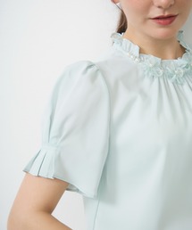 フラワーパールブラウス / flower pearl frill blouse