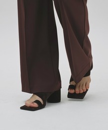 Square Suede Sandals