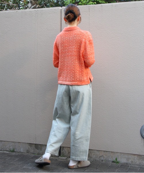 MEYAME(メヤメ)の「MEYAME/メヤメ ウールレースニットカーディガン WOOL LACE KNIT CARDIGAN MEY-2527(カーディガン/ボレロ・レディース・オレンジ/ブルー・FREE)」の21枚目の写真