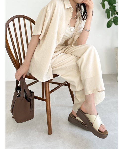 fifth(フィフス)の「【SETUP対応】ウエストゴムリラックスパンツ(その他パンツ・レディース・ブラック/ベージュ・M)」の18枚目の写真