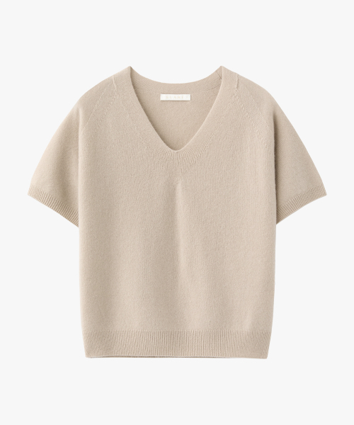 SUARE WOMEN(スアレウーマン)の「(ウィメンズ)カシミヤ10 ウール90 ホルガ Vネック ハーフニット - 6カラー(ニット/セーター・レディース・ネイビー/ライトグレー/ベージュ/ブラック/ミント/アイボリー・SMALL/MEDIUM)」の8枚目の写真
