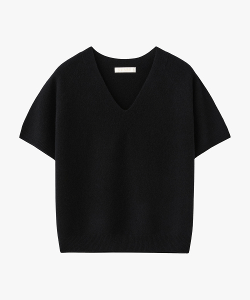 SUARE WOMEN(スアレウーマン)の「(ウィメンズ)カシミヤ10 ウール90 ホルガ Vネック ハーフニット - 6カラー(ニット/セーター・レディース・ネイビー/ライトグレー/ベージュ/ブラック/ミント/アイボリー・SMALL/MEDIUM)」の12枚目の写真