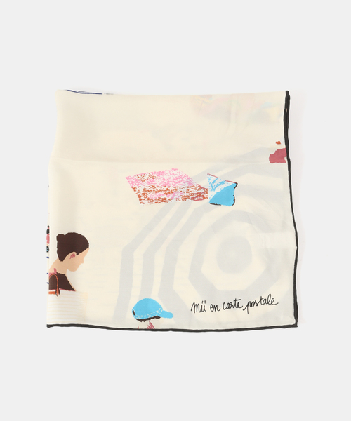 mii(ミー)の「【Mii / ミイ】SCREEN PRINTED SQUARE SCARF-70X70(バンダナ/スカーフ・レディース・その他・FREE)」の1枚目の写真