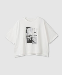Idnes CatフォトコラージュTシャツ