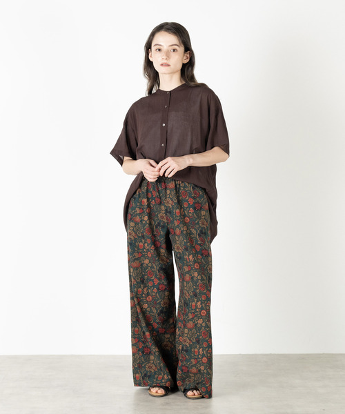 MELROSE claire(メルローズ クレール)の「【コットンバティックイージーパンツ】(その他パンツ・レディース・グリーン/ネイビー/ブラウン・3/2)」の5枚目の写真