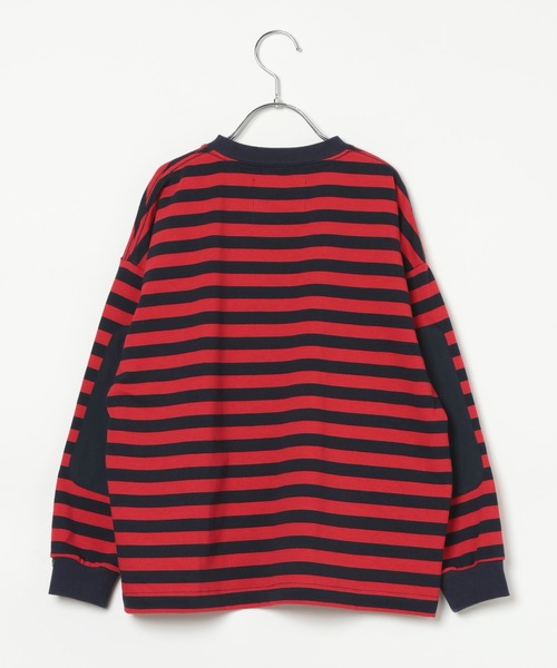 GEORGE'S（ジョージズ）の「【KIDS】パッチボーダーロンT（Tシャツ/カットソー・キッズ・レッド/ブラウン・110/130/150）」の22枚目の写真