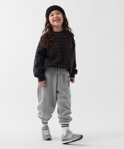 GEORGE'S（ジョージズ）の「【KIDS】パッチボーダーロンT（Tシャツ/カットソー・キッズ・レッド/ブラウン・110/130/150）」の4枚目の写真