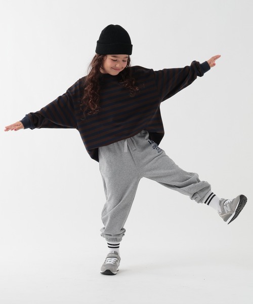 GEORGE'S（ジョージズ）の「【KIDS】パッチボーダーロンT（Tシャツ/カットソー・キッズ・レッド/ブラウン・110/130/150）」の6枚目の写真