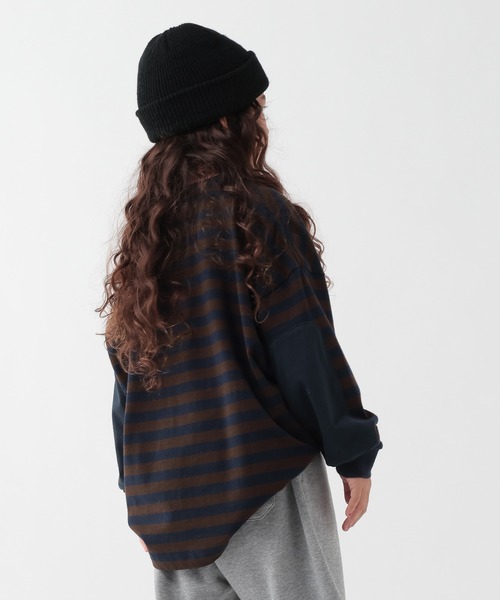 GEORGE'S（ジョージズ）の「【KIDS】パッチボーダーロンT（Tシャツ/カットソー・キッズ・レッド/ブラウン・110/130/150）」の10枚目の写真