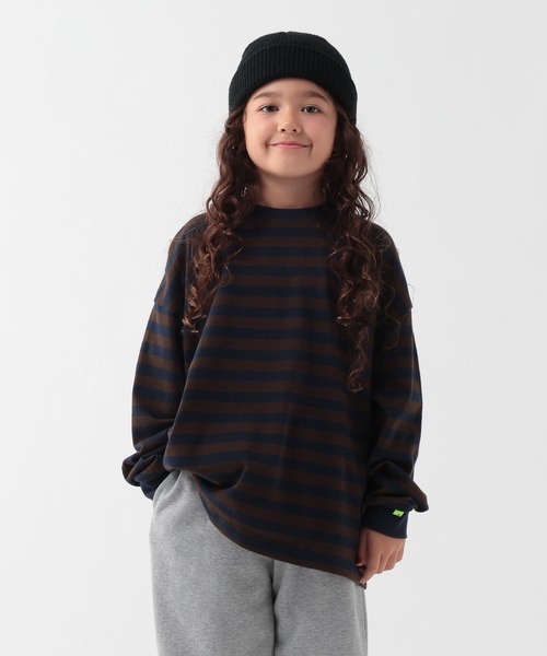 GEORGE'S（ジョージズ）の「【KIDS】パッチボーダーロンT（Tシャツ/カットソー・キッズ・レッド/ブラウン・110/130/150）」の12枚目の写真
