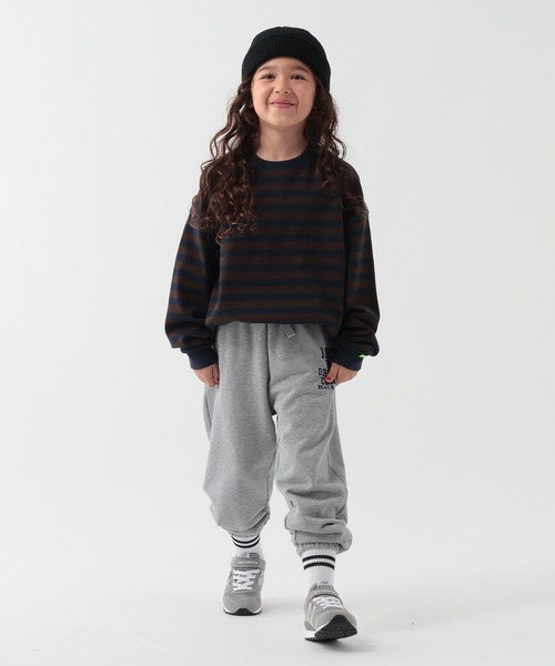 GEORGE'S（ジョージズ）の「【KIDS】パッチボーダーロンT（Tシャツ/カットソー・キッズ・レッド/ブラウン・110/130/150）」の5枚目の写真