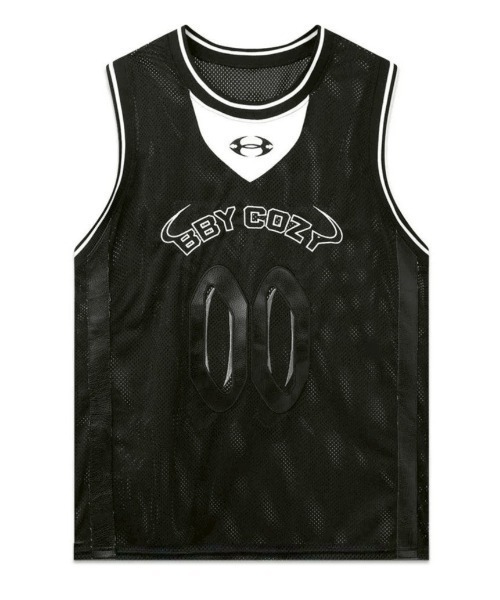 COZY WORLDWIDE(コージーワールドワイド)の「【Cozy world Wide】BBY COZY 25LOGO JERSEY / 【コージーワールドワイド】ナンバーロゴメッシュジャージノースリーブタンクトップ(タンクトップ・メンズ・ブラック・L/M)」の8枚目の写真