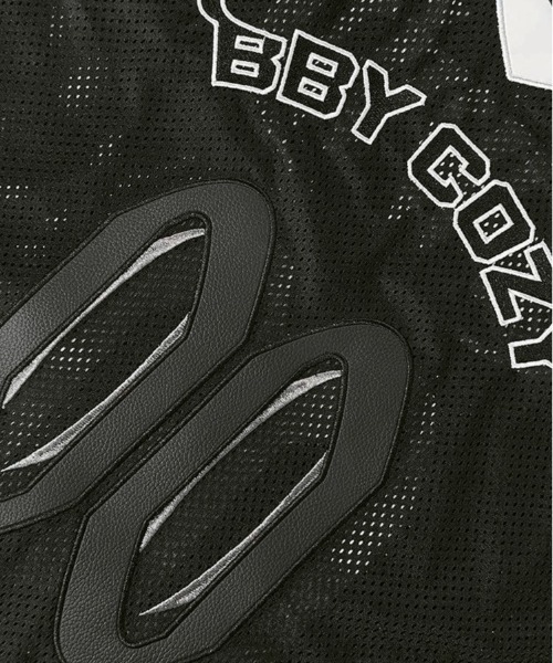 COZY WORLDWIDE(コージーワールドワイド)の「【Cozy world Wide】BBY COZY 25LOGO JERSEY / 【コージーワールドワイド】ナンバーロゴメッシュジャージノースリーブタンクトップ(タンクトップ・メンズ・ブラック・L/M)」の12枚目の写真