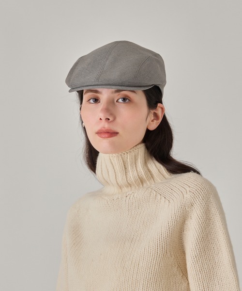 arth(アース)の「arth Woested-like Hunting / アース(ハンチング/ベレー帽・レディース・チェック/ライトブラウン・M/57.5cm)」の1枚目の写真