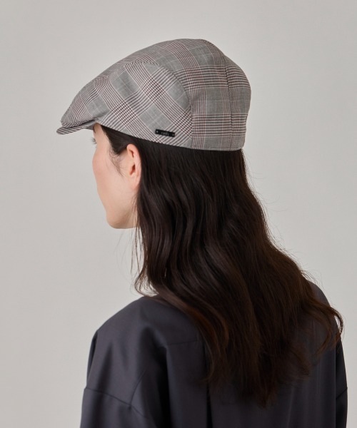 arth(アース)の「arth Woested-like Hunting / アース(ハンチング/ベレー帽・レディース・チェック/ライトブラウン・M/57.5cm)」の6枚目の写真