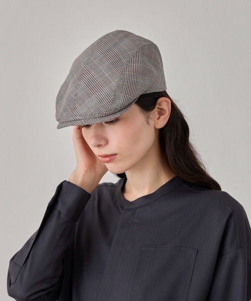 arth(アース)の「arth Woested-like Hunting / アース(ハンチング/ベレー帽・レディース・チェック/ライトブラウン・M/57.5cm)」の18枚目の写真