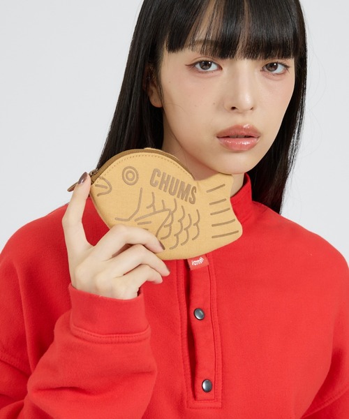 CHUMS(チャムス)の「【CHUMS / チャムス】Taiyaki Pass Case / たい焼きパスケース /(パスケース・メンズ・クリーム/ベージュ・フリー)」の2枚目の写真