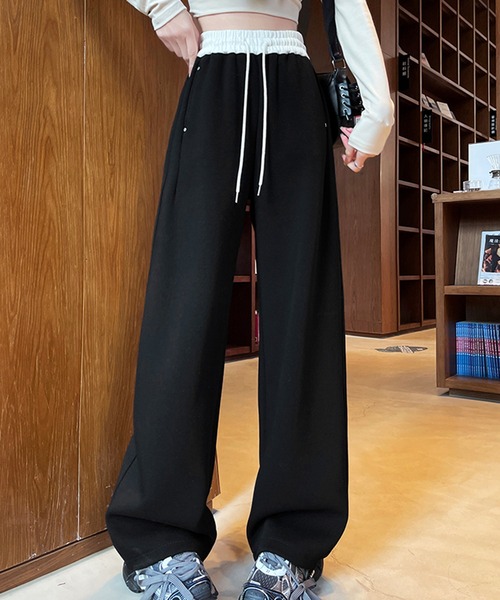 Girly Doll(ガーリードール)の「配色スウェットロングパンツ(その他パンツ・レディース・オフホワイト/ライトグレー/ブラック・L/M)」の19枚目の写真