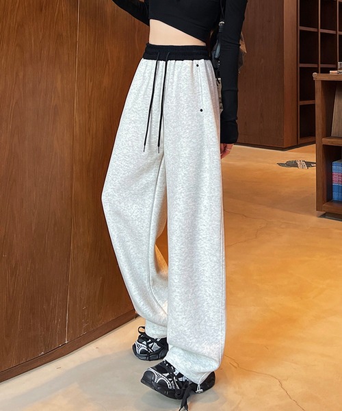 Girly Doll(ガーリードール)の「配色スウェットロングパンツ(その他パンツ・レディース・オフホワイト/ライトグレー/ブラック・L/M)」の21枚目の写真