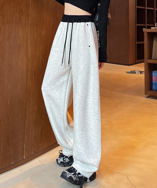 Girly Doll(ガーリードール)の「配色スウェットロングパンツ(その他パンツ・レディース・オフホワイト/ライトグレー/ブラック・L/M)」の22枚目の写真