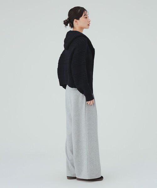 BEAMS HEART(ビームスハート)の「スウェット スラックス パンツ(スラックス・レディース・グレー/チャコールグレー・SMALL/MEDIUM)」の5枚目の写真