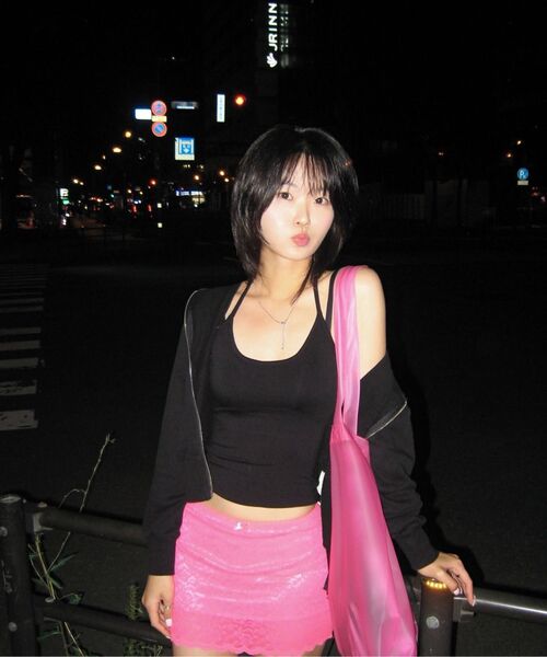 WAVEGIRL（ウェーブガール）の「Hailey Skirt (4color)（スカート・レディース・アイボリー/PINK/イエロー/ブラック・FREE）」の11枚目の写真