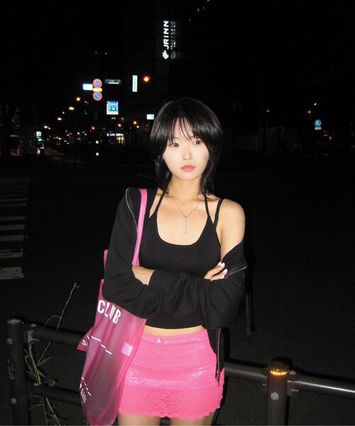 WAVEGIRL（ウェーブガール）の「Hailey Skirt (4color)（スカート・レディース・アイボリー/PINK/イエロー/ブラック・FREE）」の12枚目の写真