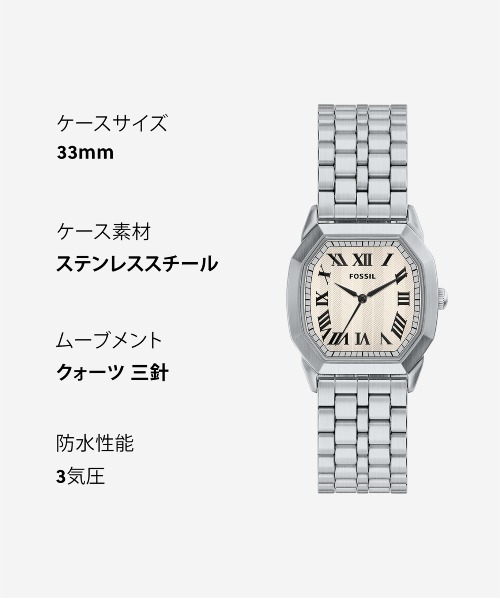 FOSSIL(フォッシル)の「フォッシル 腕時計 メンズ アナログ ステンレス FS6211(アナログ腕時計・メンズ・シルバー・FREE)」の11枚目の写真