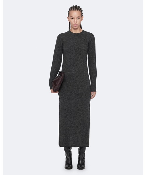 ALLSAINTS(オールセインツ)の「ERITH MERINO WOOL MAXI DRESS | ERITH メリノ ウール マキシ ドレス・ワンピース(ワンピース・レディース・チャコール・6/4/10/8)」の1枚目の写真
