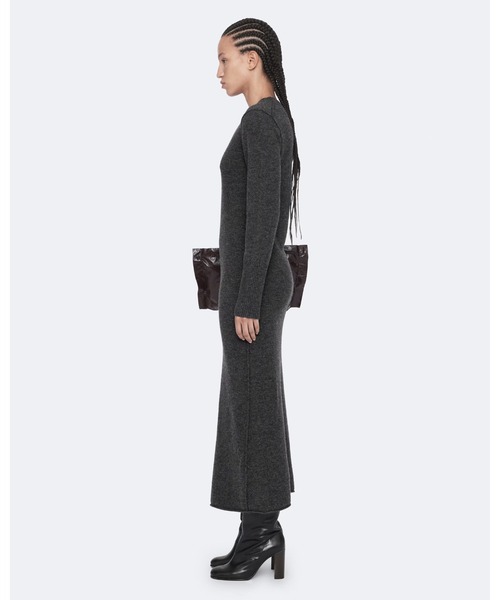 ALLSAINTS(オールセインツ)の「ERITH MERINO WOOL MAXI DRESS | ERITH メリノ ウール マキシ ドレス・ワンピース(ワンピース・レディース・チャコール・6/4/10/8)」の2枚目の写真