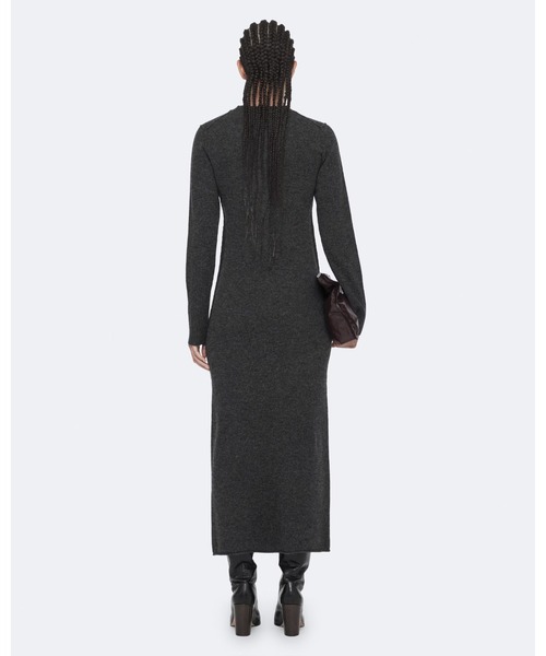 ALLSAINTS(オールセインツ)の「ERITH MERINO WOOL MAXI DRESS | ERITH メリノ ウール マキシ ドレス・ワンピース(ワンピース・レディース・チャコール・6/4/10/8)」の3枚目の写真