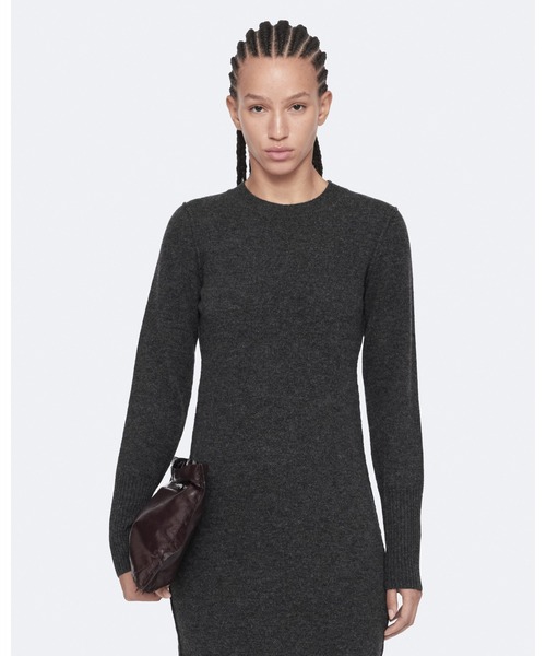ALLSAINTS(オールセインツ)の「ERITH MERINO WOOL MAXI DRESS | ERITH メリノ ウール マキシ ドレス・ワンピース(ワンピース・レディース・チャコール・6/4/10/8)」の5枚目の写真
