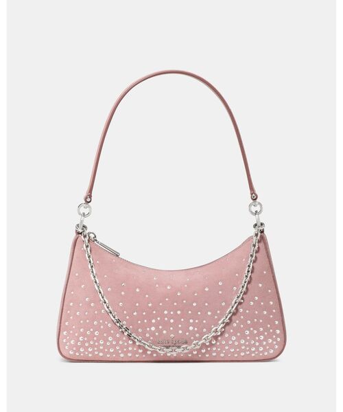 kate spade new york（ケイトスペード ニューヨーク）の「マルゴー スタッズド スエード ショルダー バッグ（ショルダーバッグ・レディース・ピンク・ONESIZE）」の5枚目の写真