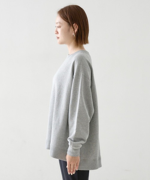 qualite scape(カリテ スケープ)の「ラメ裏毛プルオーバー(Tシャツ/カットソー・レディース・グレー/ブラック・フリー)」の6枚目の写真
