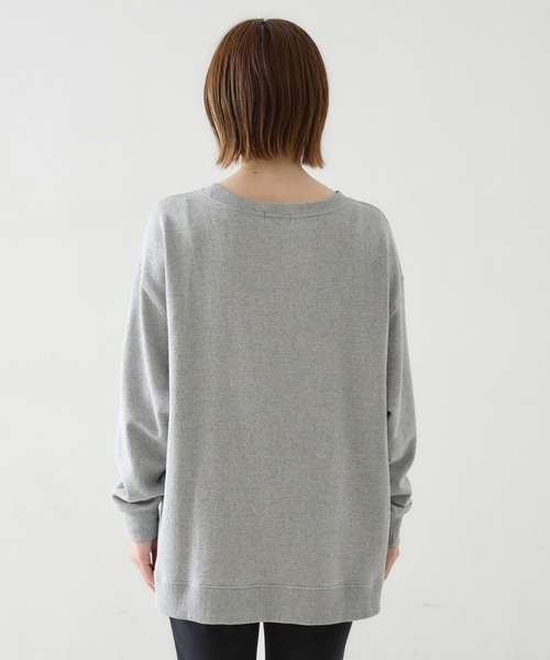 qualite scape(カリテ スケープ)の「ラメ裏毛プルオーバー(Tシャツ/カットソー・レディース・グレー/ブラック・フリー)」の7枚目の写真