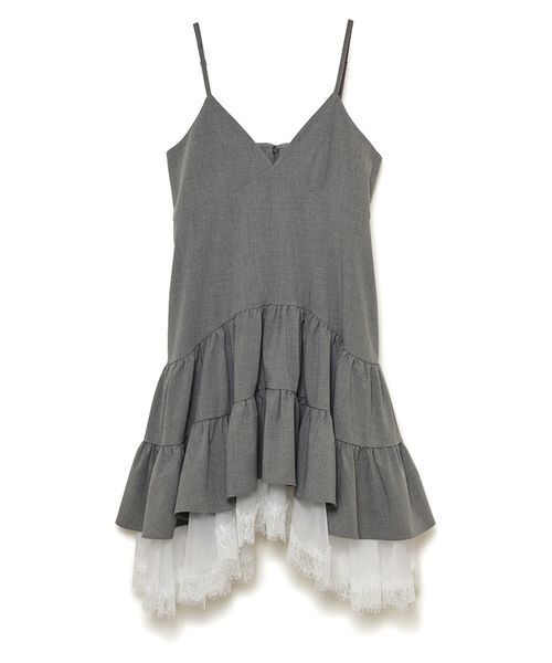 SORIN(ソリン )の「Sheer Hem Mini Dress / シアーヘムミニドレス(ワンピース・レディース・ライトグレー/ブラック/チェック・38)」の9枚目の写真