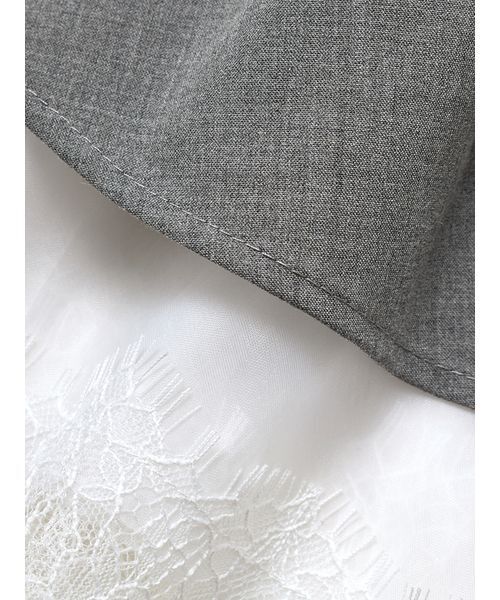 SORIN(ソリン )の「Sheer Hem Mini Dress / シアーヘムミニドレス(ワンピース・レディース・ライトグレー/ブラック/チェック・38)」の10枚目の写真