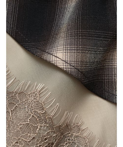 SORIN(ソリン )の「Sheer Hem Mini Dress / シアーヘムミニドレス(ワンピース・レディース・ライトグレー/ブラック/チェック・38)」の22枚目の写真