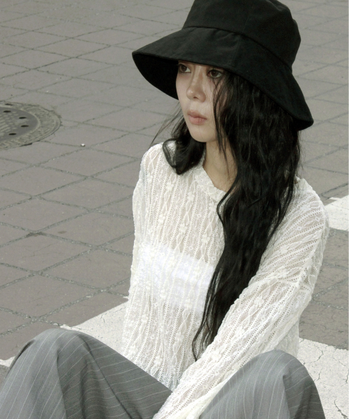 DEMARC(ドゥマーク)の「Lace Layered Semi-Crop T-Shirt white(Tシャツ/カットソー・レディース・ホワイト・FREE)」の7枚目の写真