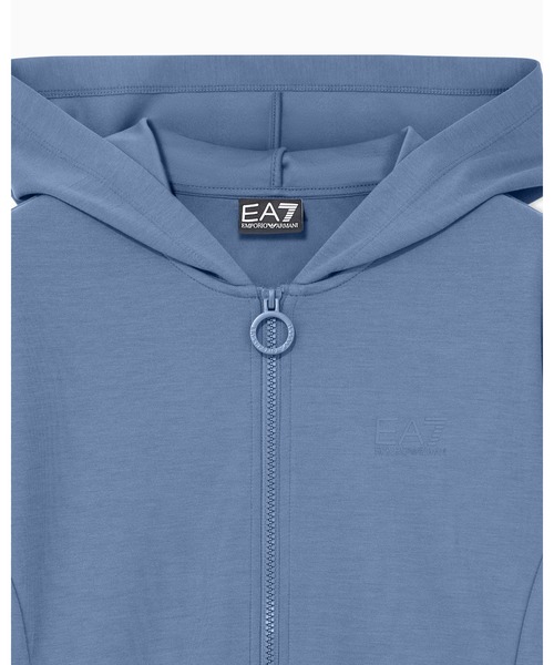 EMPORIO ARMANI EA7(エンポリオアルマーニイーエーセブン)の「<オンライン限定>【エンポリオ アルマーニ EA7】ウィメンズ フルジップパーカー Logo Series(パーカー・レディース・ブルー・LARGE/MEDIUM/SMALL)」の6枚目の写真