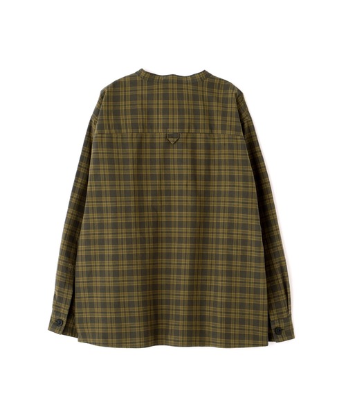 MHL.（エムエイチエル）の「TONAL COTTON CHECK（シャツ/ブラウス・レディース・カーキ・1/2）」の6枚目の写真