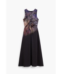 Abstract gradient sleeveless dress / アブストラクトグラデーションノースリーブドレス