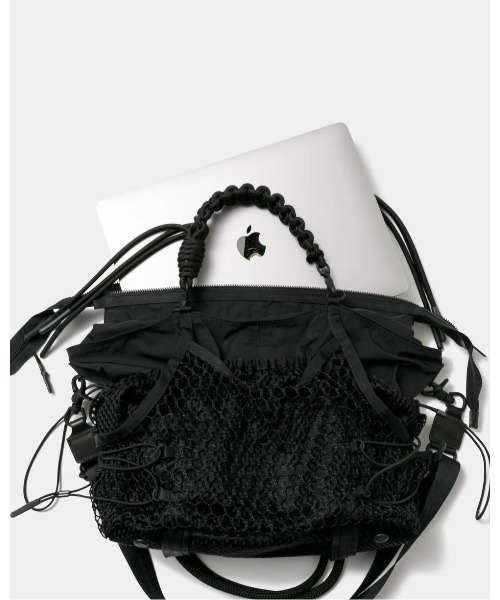 beautiful people(ビューティフルピープル)の「【beautiful people/ビューティフルピープル】over engineering hanging tote/オーバーエンジニアリングハンギングトートバッグ(ショルダーバッグ・レディース・ブラック・FREE)」の6枚目の写真