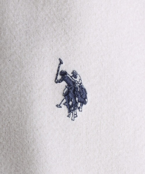 U.S. POLO ASSN.（ユーエスポロアッスン）の「U.S. POLO ASSN./ユーエスポロアッスン オーバーサイズ ワンポイント刺繍 メルトン ジャケット ブルゾン（ブルゾン・メンズ・ネイビー/チャコールグレー/ブラック/アイボリー/キャメル・LL/M/L）」の16枚目の写真