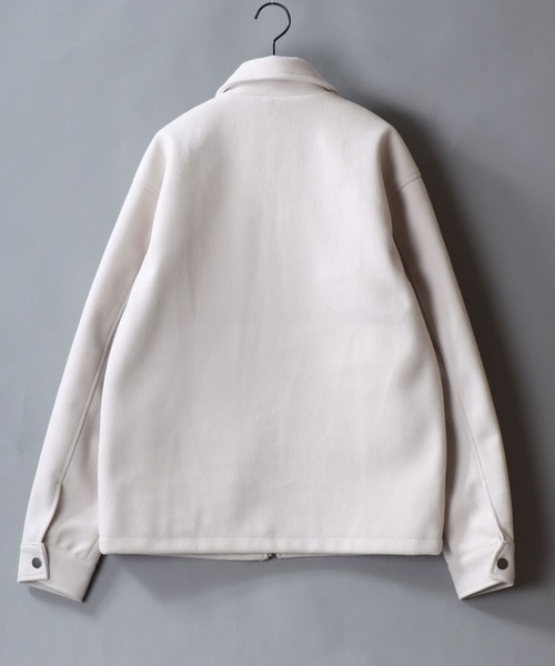 U.S. POLO ASSN.（ユーエスポロアッスン）の「U.S. POLO ASSN./ユーエスポロアッスン オーバーサイズ ワンポイント刺繍 メルトン ジャケット ブルゾン（ブルゾン・メンズ・ネイビー/チャコールグレー/ブラック/アイボリー/キャメル・LL/M/L）」の6枚目の写真