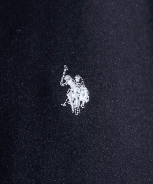 U.S. POLO ASSN.（ユーエスポロアッスン）の「U.S. POLO ASSN./ユーエスポロアッスン オーバーサイズ ワンポイント刺繍 メルトン ジャケット ブルゾン（ブルゾン・メンズ・ネイビー/チャコールグレー/ブラック/アイボリー/キャメル・LL/M/L）」の15枚目の写真