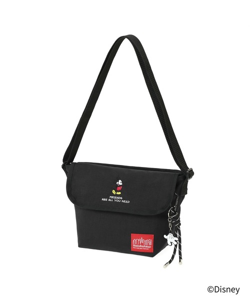 Manhattan Portage(マンハッタンポーテージ)の「NYLON MESSENGER BAG(XS)BACK POCKET W/ DIVIDER MAGNET / MICKEY / 26(メッセンジャーバッグ・レディース・ブラック・X-SMALL)」の1枚目の写真