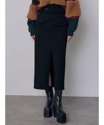 【20th Anniversary Iconic Items】ベルテッドペンシルスリットスカート