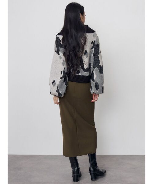 MURUA(ムルーア)の「【20th Anniversary Iconic Items】ベルテッドペンシルスリットスカート(スカート・レディース・カーキ/ボルドー/ブラック・1/2)」の9枚目の写真
